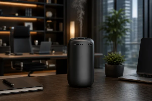 Difusor aromático inteligente para oficina con control desde aplicación móvil